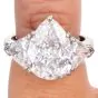 CARTIER 5.45 Carat Pear-Shaped Diamond Platinum Engagement Ring|DoverJewelry|