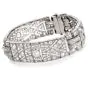 Vintage Art Deco 14.75cts Diamond Platinum Wide Link Bracelet 