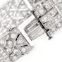 Vintage Art Deco 14.75cts Diamond Platinum Wide Link Bracelet 