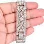 Vintage Art Deco 14.75cts Diamond Platinum Wide Link Bracelet 