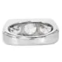 Vintage Diamond Platinum Signet Style Engagement Ring |Dover Jewelry|