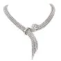 Estate Couture Diamond 45.80cts 18K Gold Scarf Necklace 