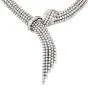 Estate Couture Diamond 45.80cts 18K Gold Scarf Necklace 