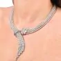 Estate Couture Diamond 45.80cts 18K Gold Scarf Necklace 