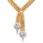 Marchak Paris 5.43cttw Diamond Fancy Lariat Gold Necklace