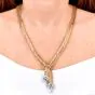 Marchak Paris 5.43cttw Diamond Fancy Lariat Gold Necklace