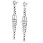 Vintage 10.48cttw Diamond Platinum Cascading Drop Earrings