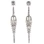 Vintage 10.48cttw Diamond Platinum Cascading Drop Earrings