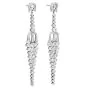 Vintage 10.48cttw Diamond Platinum Cascading Drop Earrings