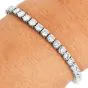 Vintage Classic 8.75 Carat Diamond Platinum Tennis Line Bracelet