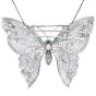 Estate Butterfly Brooch Pendant Platinum Diamond 10.90cts Emerald|DoverJewelry|
