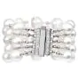 Estate Diamond South Sea Pearl Multi Row Wrap Bracelet-Dover Jewelry