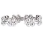Vintage Inspired Diamond Clover 18K Gold Cuff Bracelet-Dover Jewelry