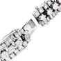 Vintage 16.25cts Diamond Platinum Floral Wrap Bracelet-Dover Jewelry