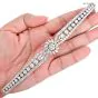 Vintage 16.25cts Diamond Platinum Floral Wrap Bracelet-Dover Jewelry