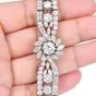 Vintage 16.25cts Diamond Platinum Floral Wrap Bracelet-Dover Jewelry