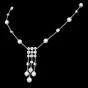 Bvlgari Diamond  Pearl 18K Gold Bulgari Circle Drop Necklace