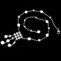 Bvlgari Diamond  Pearl 18K Gold Bulgari Circle Drop Necklace