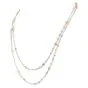 Estate 15.75cts Diamond 14K Two Tone Long By the Yard Necklace-Dover Jewelry