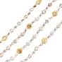 Estate 15.75cts Diamond 14K Two Tone Long By the Yard Necklace-Dover Jewelry