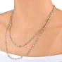 Estate 15.75cts Diamond 14K Two Tone Long By the Yard Necklace-Dover Jewelry