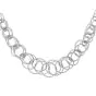 Estate Buccellati 18K Gold Intertwining Circle Link Chain Necklace -Dover Jewelry