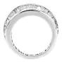 Estate Diamond Platinum Knife Edged Baguette Eternity Ring |DoverJewelry|