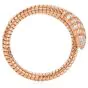 Estate Bvlgari Serpenti Diamond One Coil Tubogas Wrap 18K Bracelet-Dover Jewelry