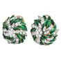 Estate Diamond 18K Gold Spring Enamel Cocktail Clip-On Earrings-Dover Jewelry