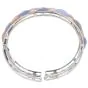 Diamond Mother Of Pearl Chalcedony 18K Gold  Cuff Bracelet |Dover Jewelry |