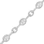 Estate 4.00 carat Diamond 18K Gold Oval Halo Link Bracelet|Dover Jewelry|