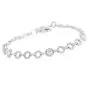Contemporary Natural 3.36 carat Diamond 18K Round Link Tennis Bracelet|Dover Jewelry|