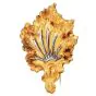 Vintage Buccellati 18K Gold Hand Engraved Layered Leaf Brooch-Dover Jewelry