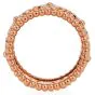 Van Cleef & Arpels Perlée Clover Diamond 18K Rose Eternity Ring-Dover Jewelry