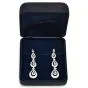 Tiffany & Co. Aquamarine Diamond Platinum Dangle Drop Earrings-Dover Jewelry