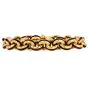 Italian Circular 18K Yellow Flexible enameled Link Bracelet