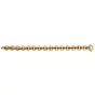 Italian Circular 18K Yellow Flexible enameled Link Bracelet