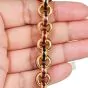 Italian Circular 18K Yellow Flexible enameled Link Bracelet