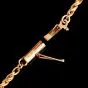 Donald Pollard Steuben Strawberry Crystal Gold Necklace