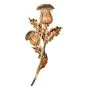 Buccellati Thistle Flower 18K Gold Silver Vintage Brooch Pin-Dover Jewelry