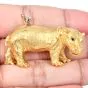 Tiffany  Co. Hippopotamus Diamond Bird 18k Gold Brooch Pin