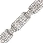 Vintage Art Deco  12cts  Diamond Platinum Link Bracelet