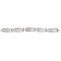 Vintage Art Deco  12cts  Diamond Platinum Link Bracelet