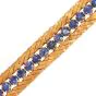 Vintage 3.66 carat Sapphire 18K Italian Gold Fancy Link Bracelet |Dover Jewelry|
