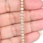 Classic 6.70cts Round Cut Diamond 18K Gold Tennis Line Bracelet