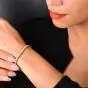 Classic 6.70cts Round Cut Diamond 18K Gold Tennis Line Bracelet
