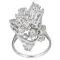  Estate 9.50cts Diamond Cluster Platinum Cocktail Ring