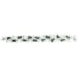  Interlocking Diamond Tulip Motif JAde  18k Wide Gold  Bracelet|dover jewelry|