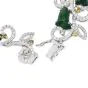  Interlocking Diamond Tulip Motif JAde  18k Wide Gold  Bracelet|dover jewelry|