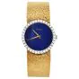 Vintage Piaget Lapis Dial Diamond 18K Mesh Gold Ladies Watch